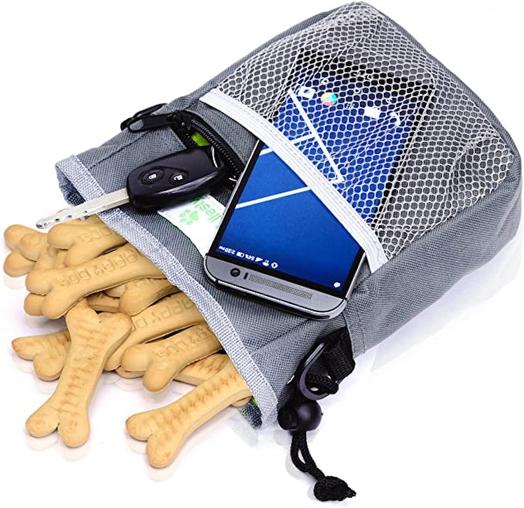 Paw Lifestyles Dog Treat Training Pouch with Built-in Poop Bag Dispenser
