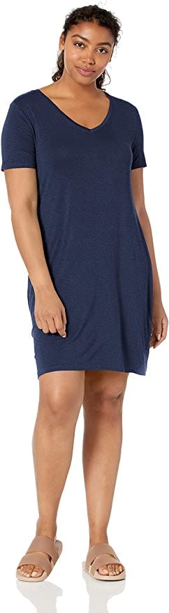 Daily Ritual Jersey Short-Sleeve T-Shirt Dress