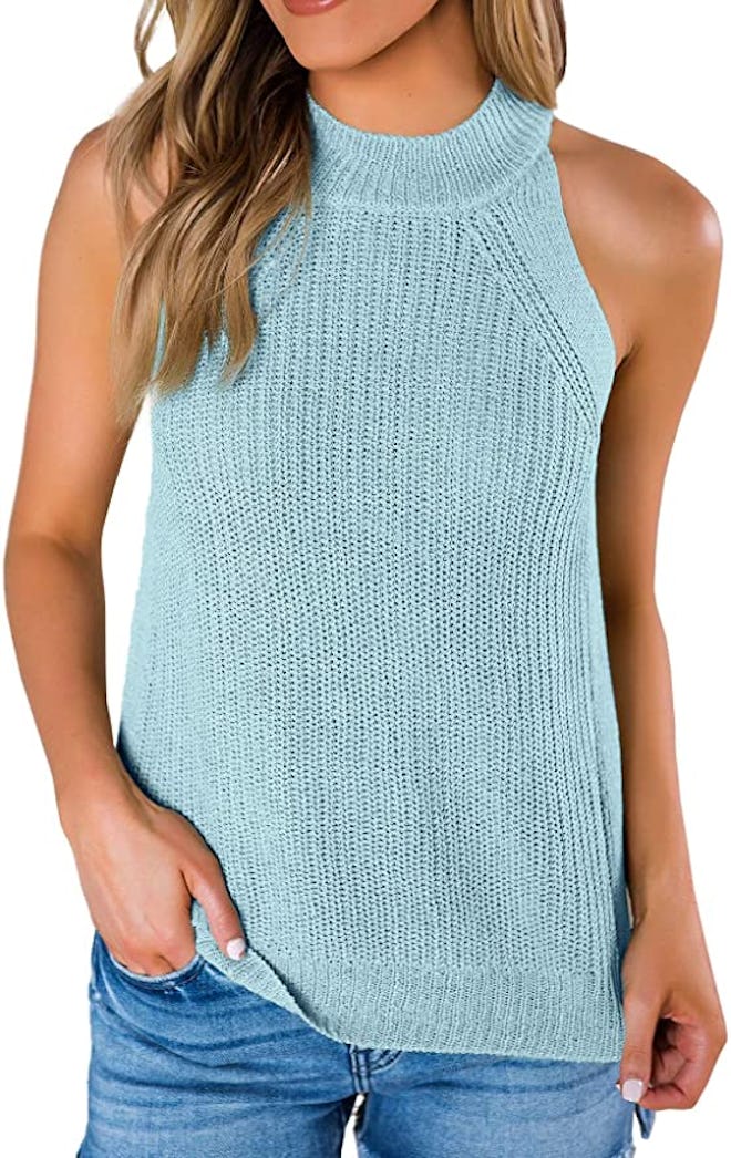 Imily Bela Loose Knit Halter Tank