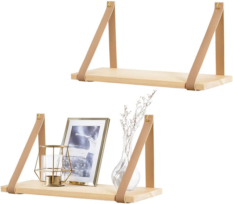 Mkono Hanging Wood Shelf