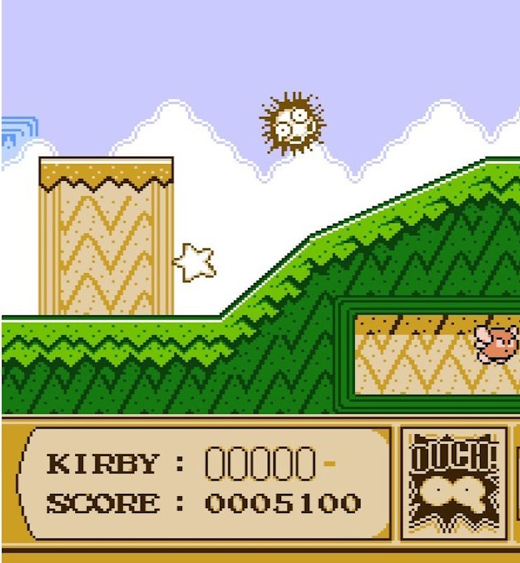 A screenshot from the game Kirby
