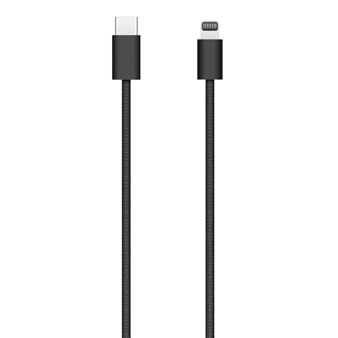 This is the dope braided Lightning-to-USB-C cable that comes with Apple’s Mac accessories. Black for...