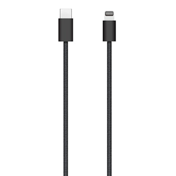 This is the dope braided Lightning-to-USB-C cable that comes with Apple’s Mac accessories. Black for...