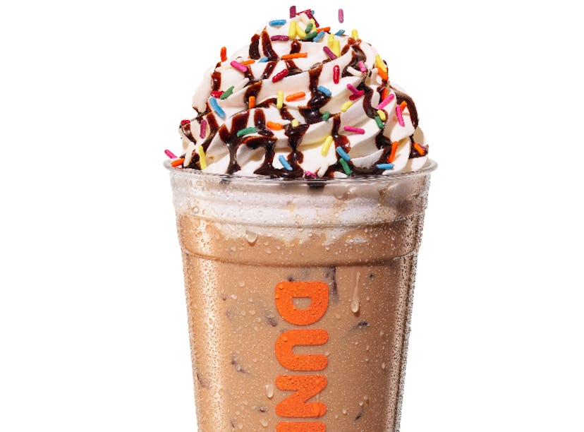 According to this Dunkin' Cake Batter Latte review, this sip tastes like a party.
