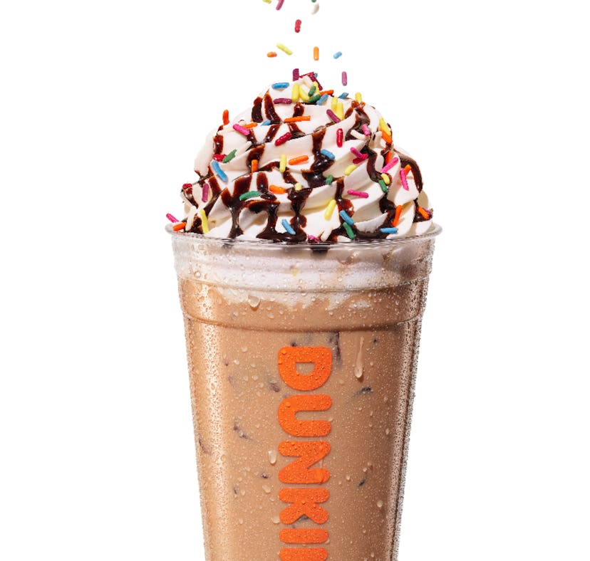 According to this Dunkin' Cake Batter Latte review, this sip tastes like a party.