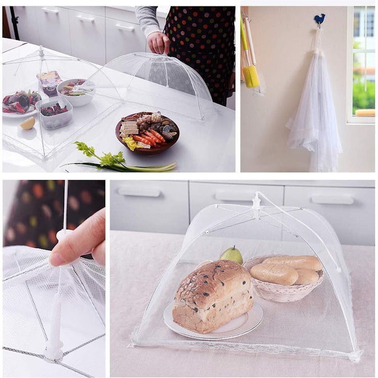 FOOEN Pop-Up Picnic Mesh Food Covers (6-Pack)