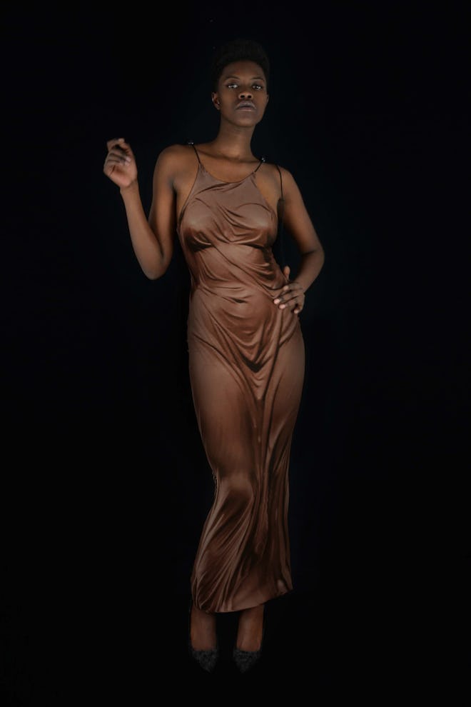 Draped Skin Gown Syndical Chamber 