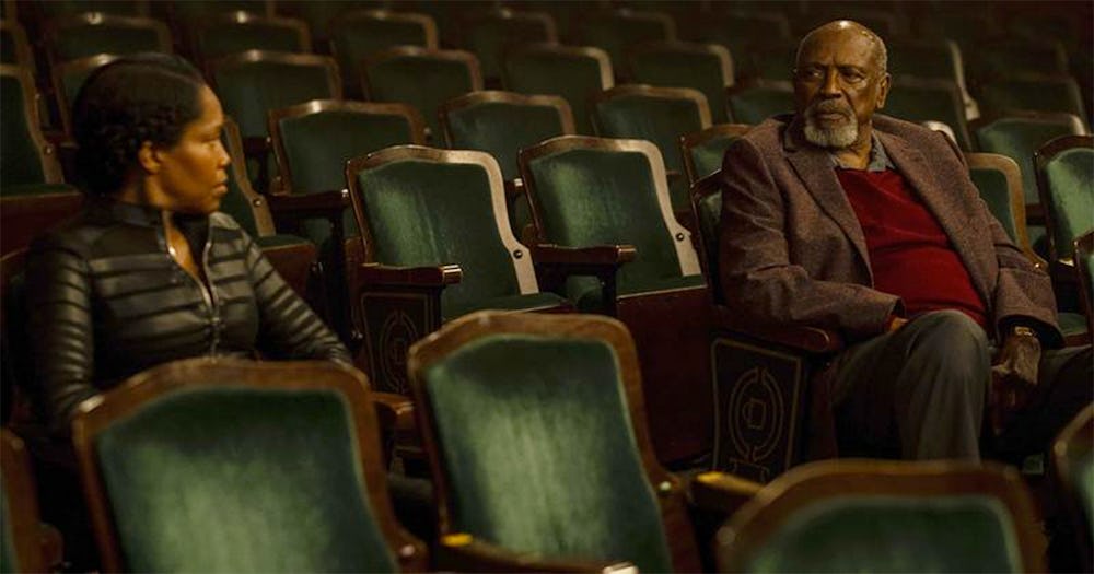 Angela (Regina King) and Will (Louis Gossett Jr.) in Watchmen.