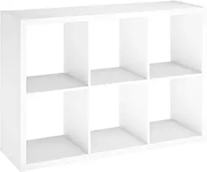 ClosetMaid 4568 Decorative Open Back 6-Cube Storage Organizer