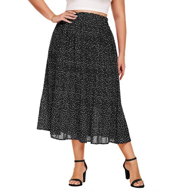 IN'VOLAND High Waisted Midi Skirt