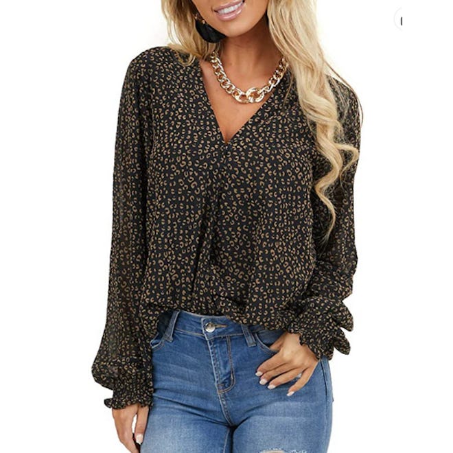 MLEBR Long Sleeve Chiffon Blouse