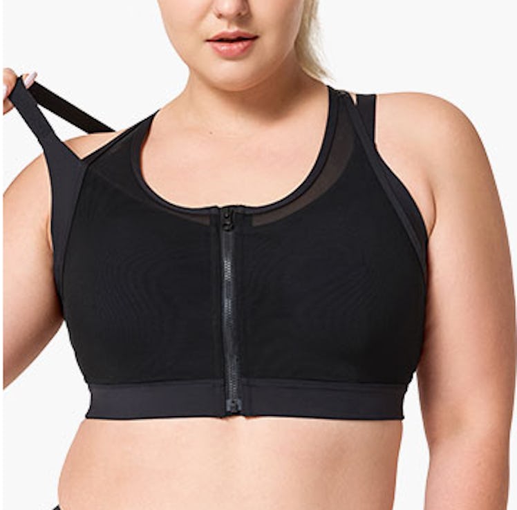 Yvette Front Closure Double Deck Mesh Running Bra