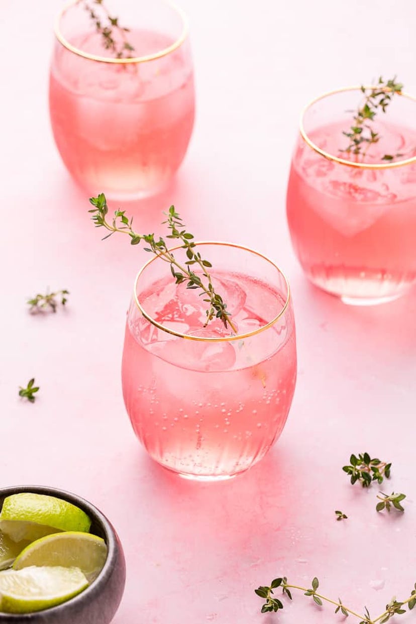 Mother's Day cocktails; pink lemonade cocktail