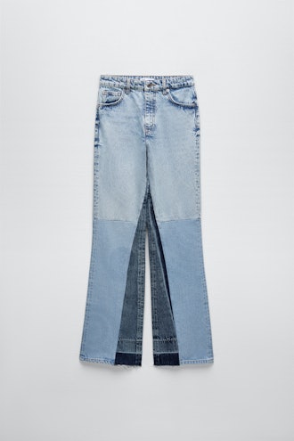 Wide Leg Patchwork Collection Jeans zara