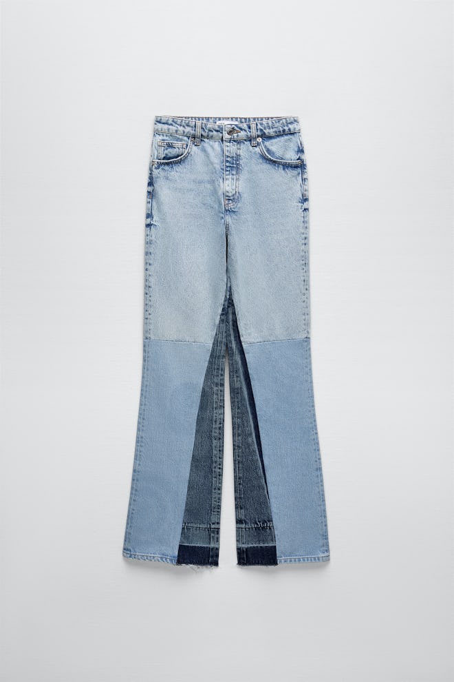 Wide Leg Patchwork Collection Jeans zara