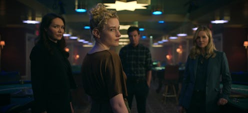 Katrina Lenk as Clare Shaw, Julia Garner as Ruth Langmore, Jason Bateman as Martin 'Marty' Byrde, La...