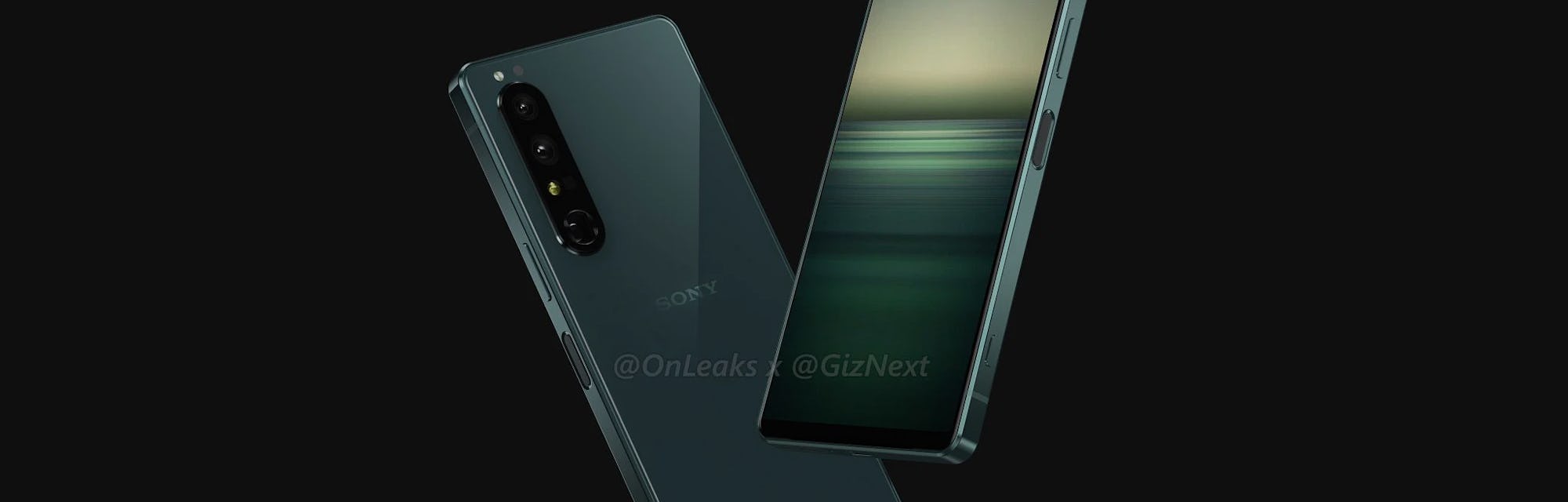 Sony Xperia 1 IV leak @onleaks and Giznext