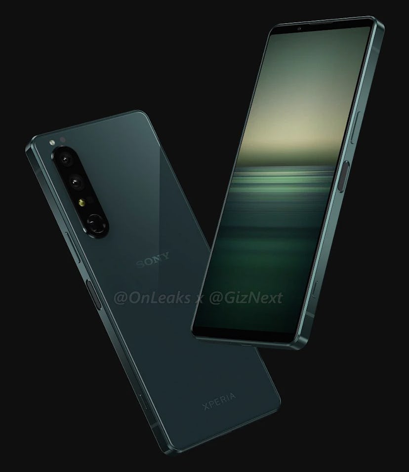 Sony Xperia 1 IV leak @onleaks and Giznext