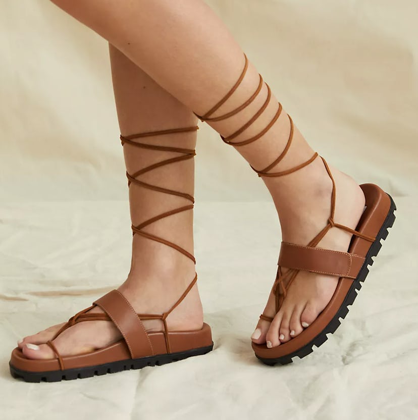 Madrid Tie-Up Gladiator Sandals