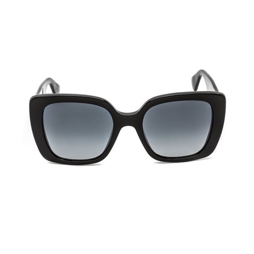 Women's Black Square Sunglasses