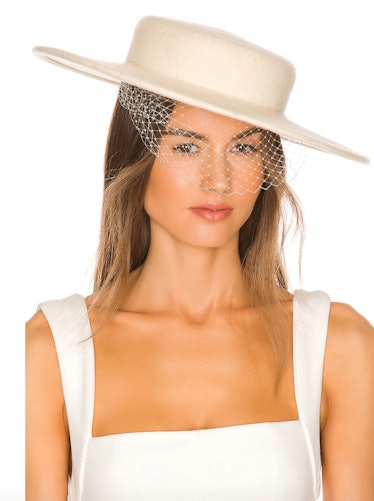 Boater Hat With Veil Hat