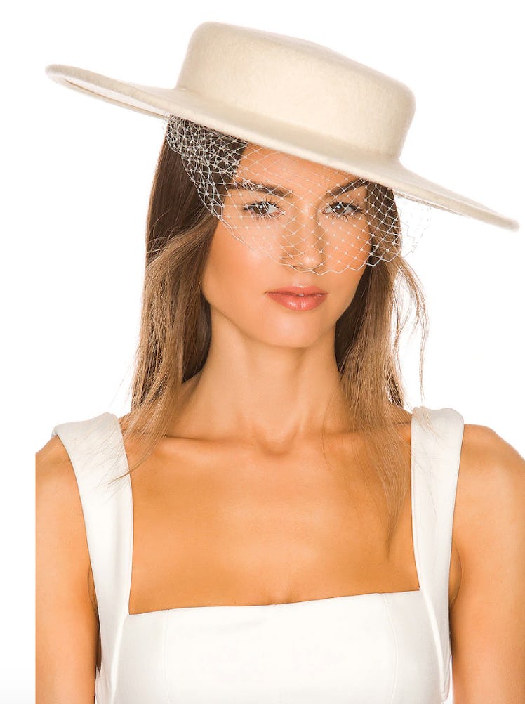 Boater Hat With Veil Hat