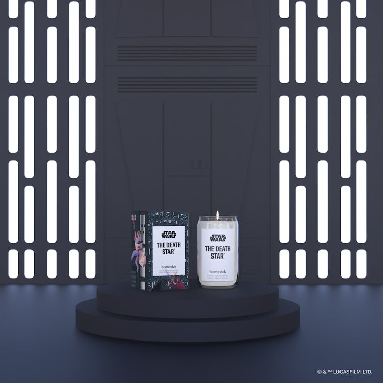 Homesick's 'Star Wars' candle collection includes a Death Star scented candle. 