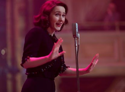 Rachel Brosnahan as Miriam 'Midge' Maisel in The Marvelous Mrs. Maisel Season 4