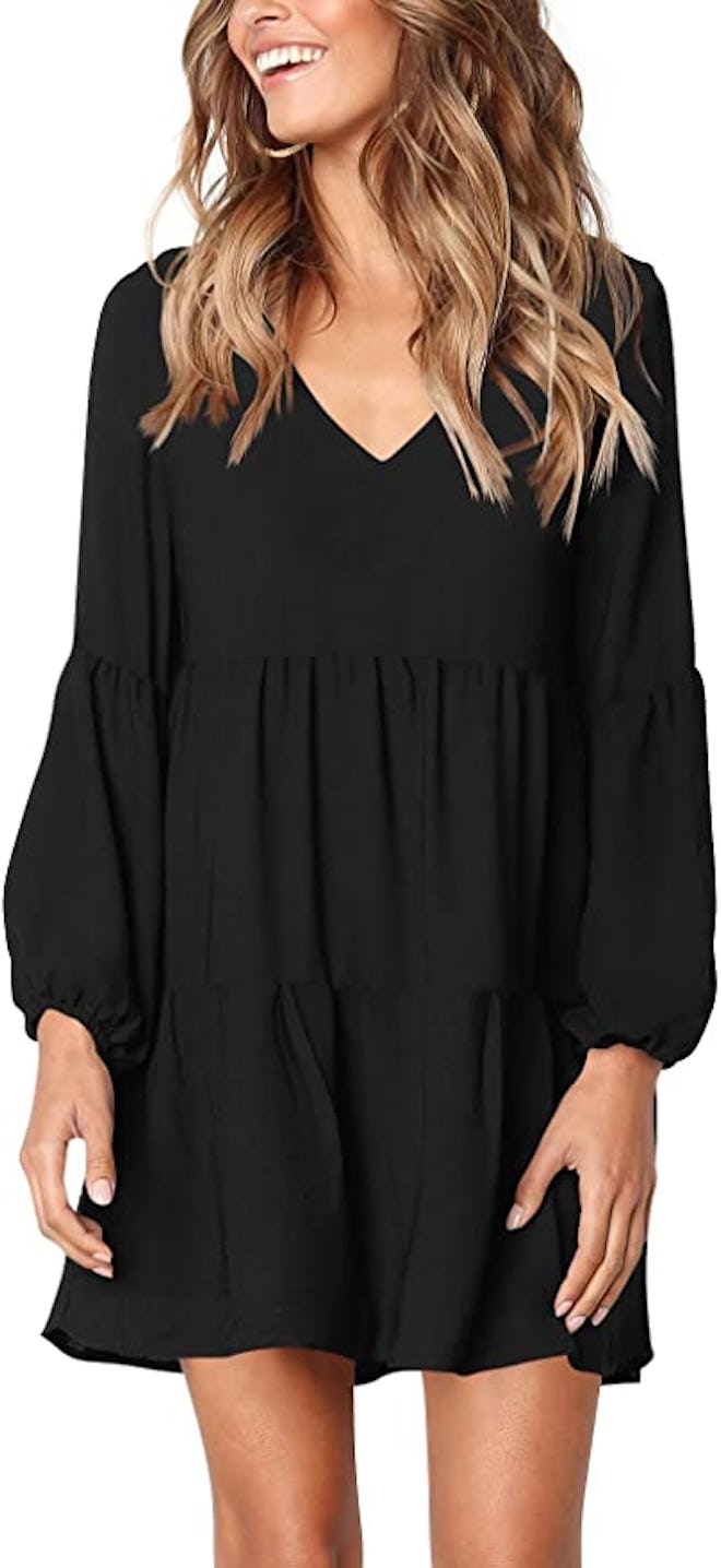 Amoretu V-Neck Tunic Dress 