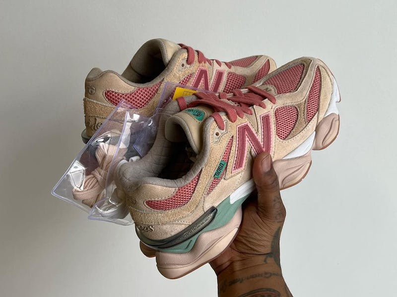 Joe Freshgoods New Balance 9060 "Inside voices" sneakers in-hand