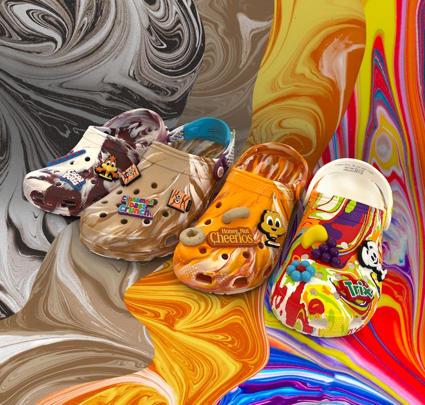 The new Crocs Rise N' Style collection features your favorite General Mills cereals: Cinnamon Toast ...