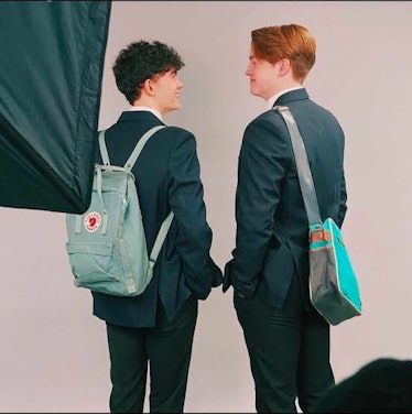 Charlie's backpack in Heartstopper is a Fjallraven Kanken bag.