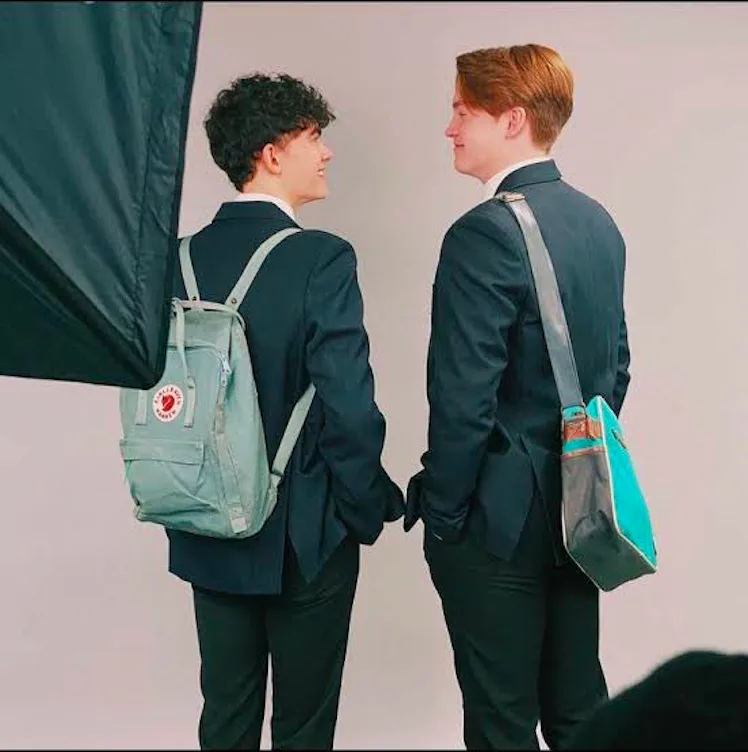 heartstopper mini backpack : Nick and Charlie Keychain This polished metal keychain is perfect for adding small details that make a big statement to your wardrobe Heartstopper Backpacks - Perfect size
