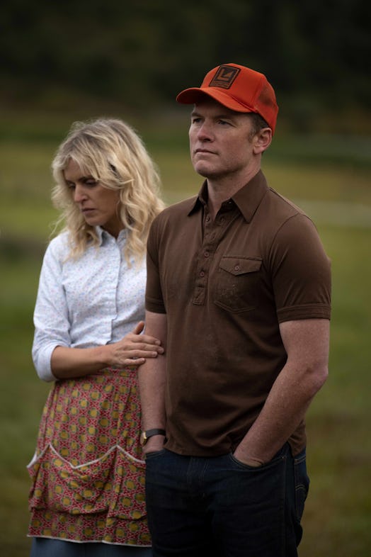 Denise Gough as Dianna Lafferty, Sam Worthington as Ron Lafferty.