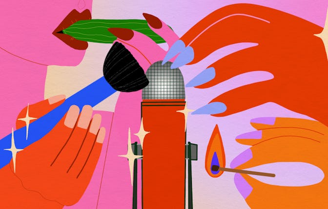 Cartoonish visual representation of ASMR methods