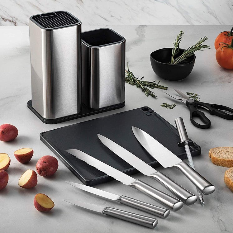 FineDine Stainless-Steel Kitchen Knife Set (10-Pieces)