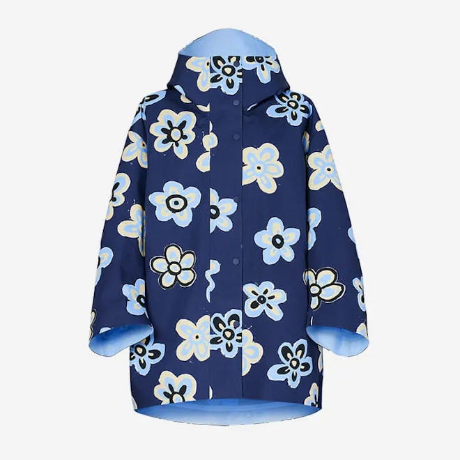 Women Marni Blocktech Printed Oversized Half Coat