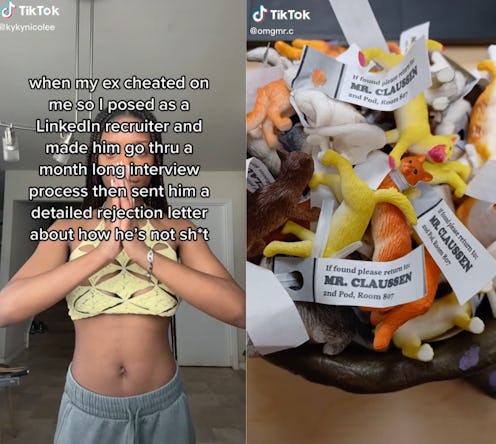 Viral TikTokers get creative with petty revenge pranks.