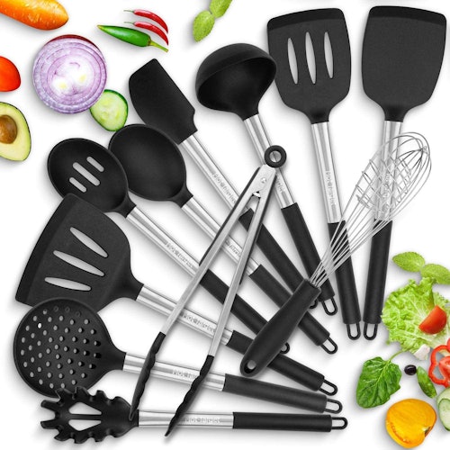 HOT TARGET Silicone Cooking Utensils (11-Pieces)