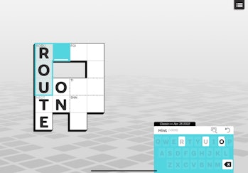 A Knotword puzzle