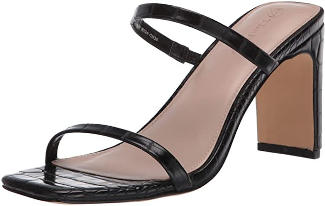 The Drop Avery Square Toe Two Strap Sandal