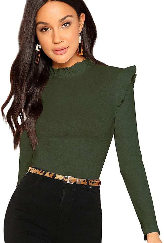 Best Fitted Mock Neck Sweater 