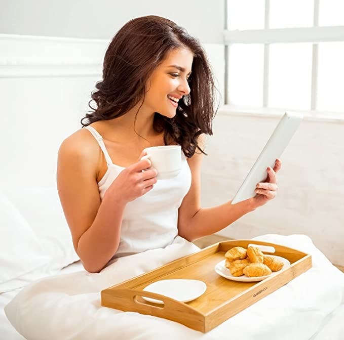 Greenco Serving Tray With Handles