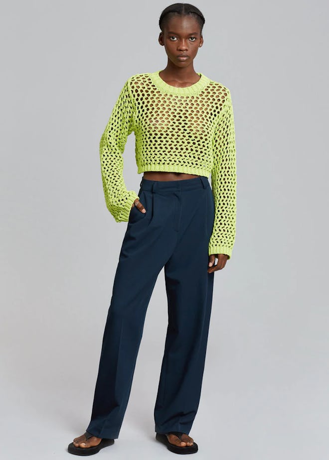 The Frankie Shop crochet sweater