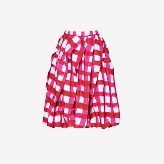 Marni Checked Balloon Skirt