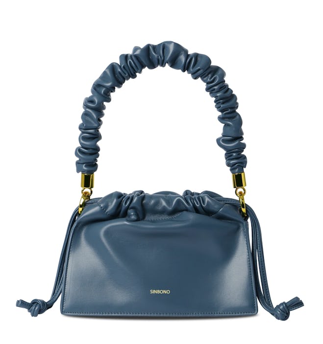 Expensive Mother's Day gift: SINBONO Drawstring Handbag in Navy Blue