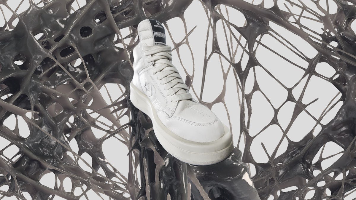 Rick Owens' massive Converse Weapon sneaker returns in tonal colors