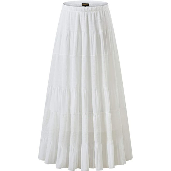 NASHALYLY Chiffon Maxi Skirt