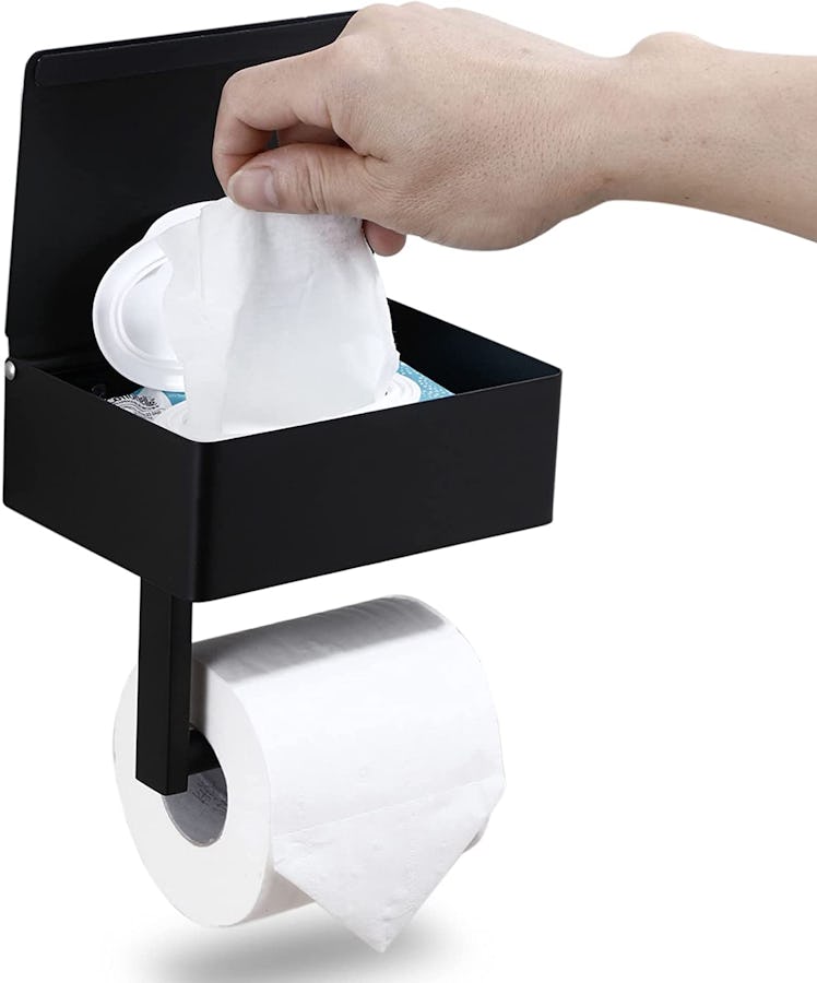 Day Moon Designs Toilet Paper Holder with Shelf