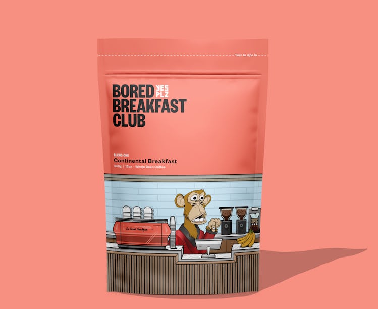 Bored Breakfast Club coffee packaging